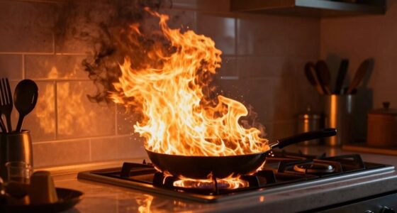 avoid water on grease fires