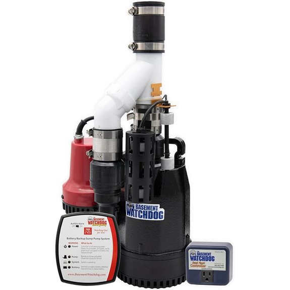 Basement Watchdog Backup Sump Pump System with Controller
