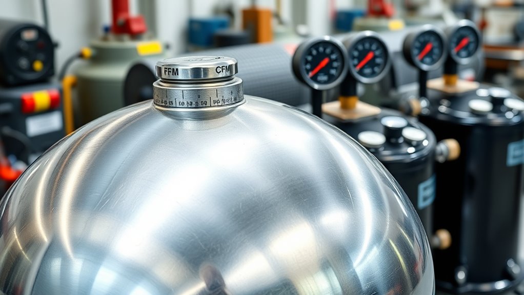 balance tank size and cfm