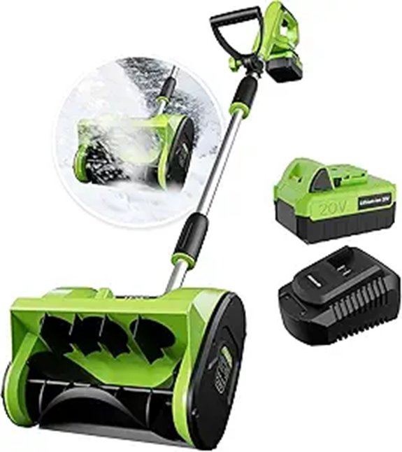 Cordless Snow Blower with Battery and Charger