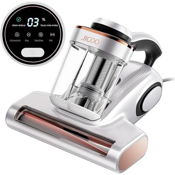 JIGOO Bed Vacuum Cleaner with Dust Sensor