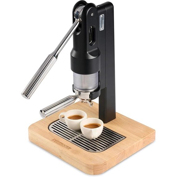 SUPERKOP Manual Espresso & Coffee Maker Black