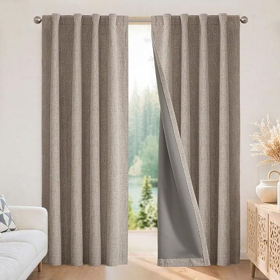 Joydeco Blackout Curtains for Bedroom 84 Inch 2 Panels