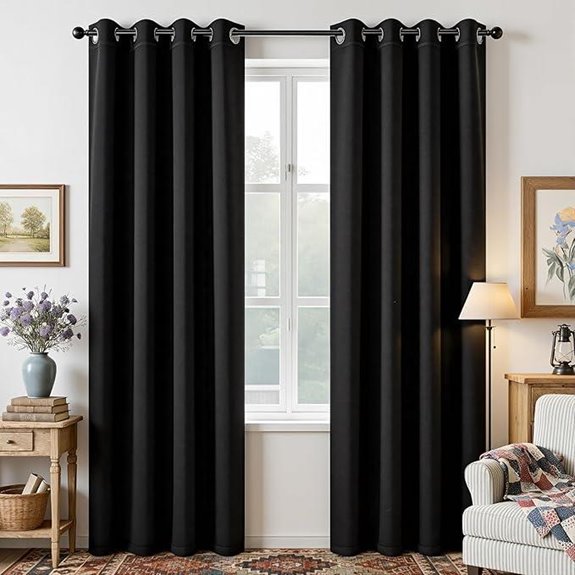 Joydeco Blackout Curtains for Bedroom 84 Inch