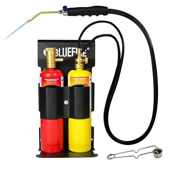 BLUEFIRE Oxypropane Welding Gas Torch Kit with Lighter