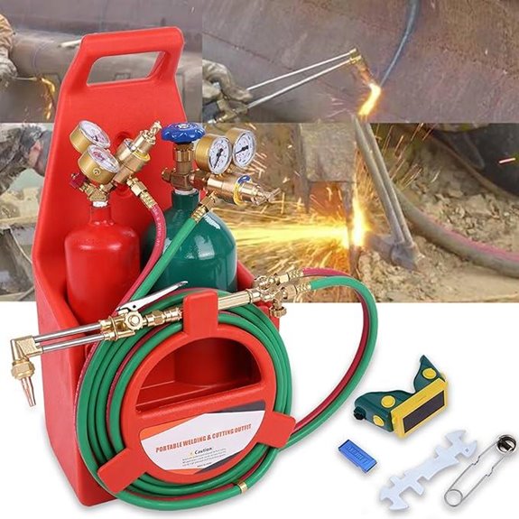 Professional Brazing Torch Kit with Pressure Gauge