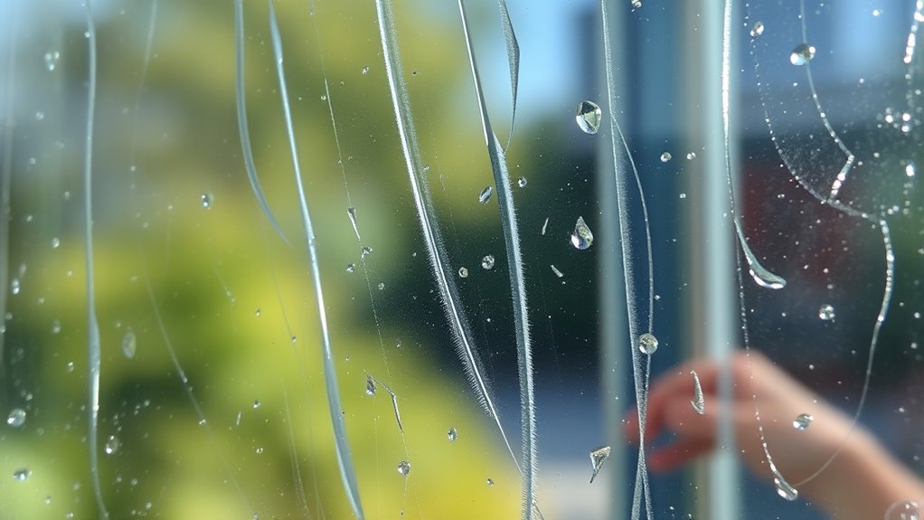 build up causes glass cloudiness