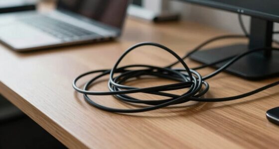 cable organization improves ergonomics