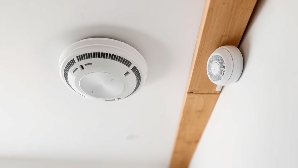 ceiling mounting ensures safety