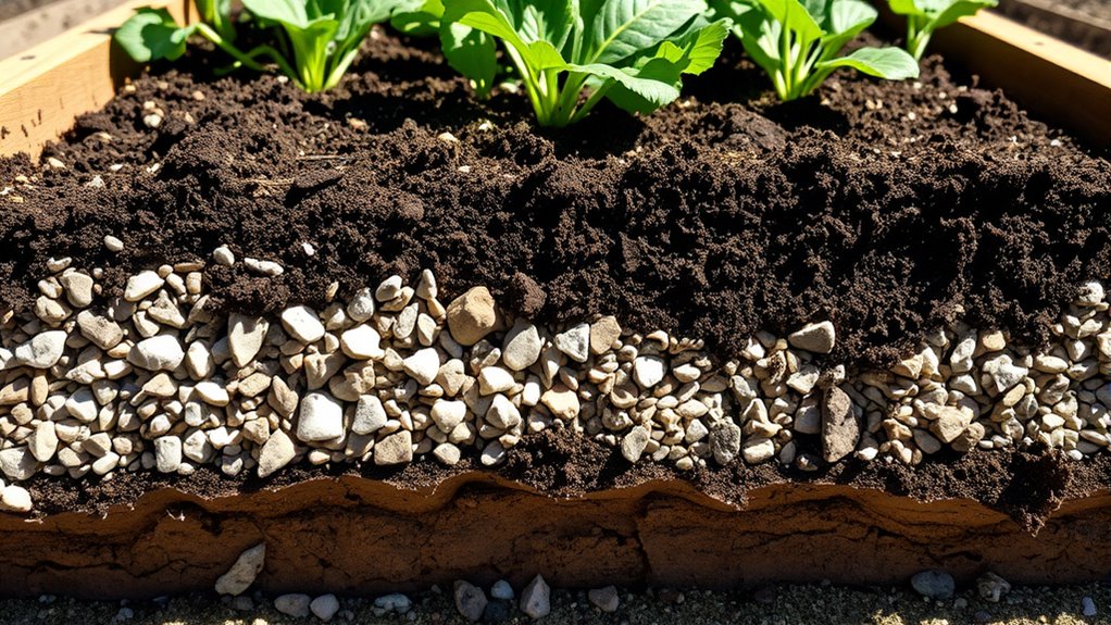 choose coarse stable drainage materials