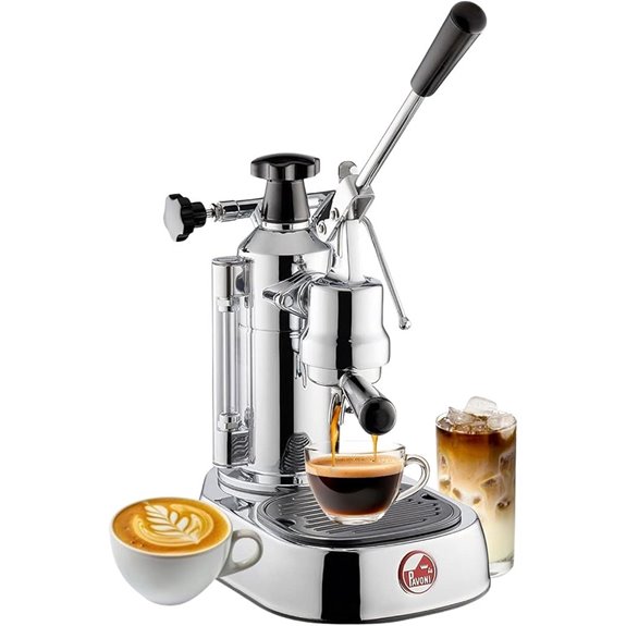 La Pavoni EPC-8 Espresso Machine Chrome & Silver