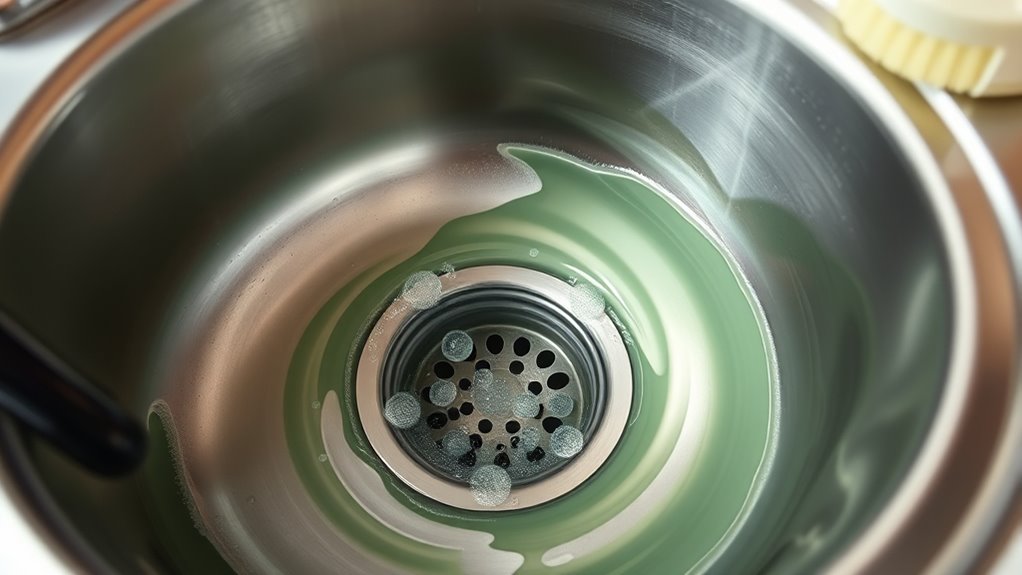 clean sink and maintain drains