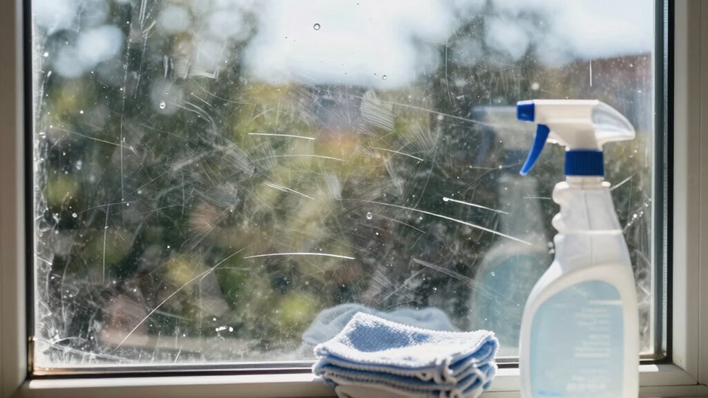cleaning glass creates streaks