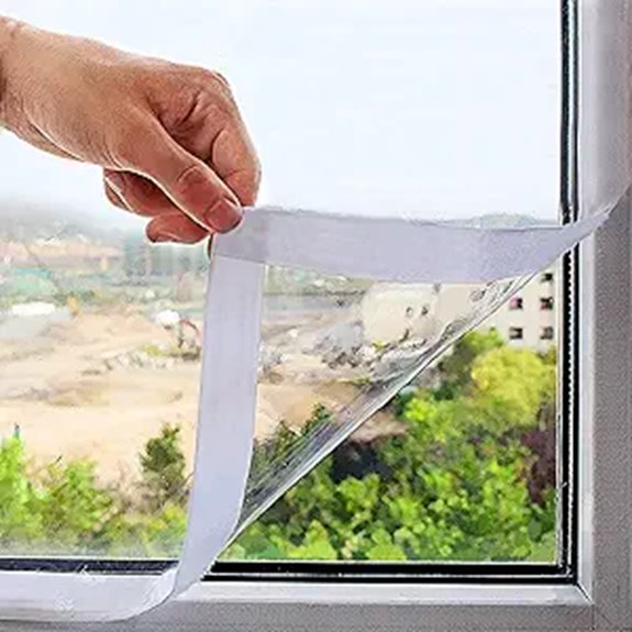 Adjustable Transparent Window Insulation Kit for Winter