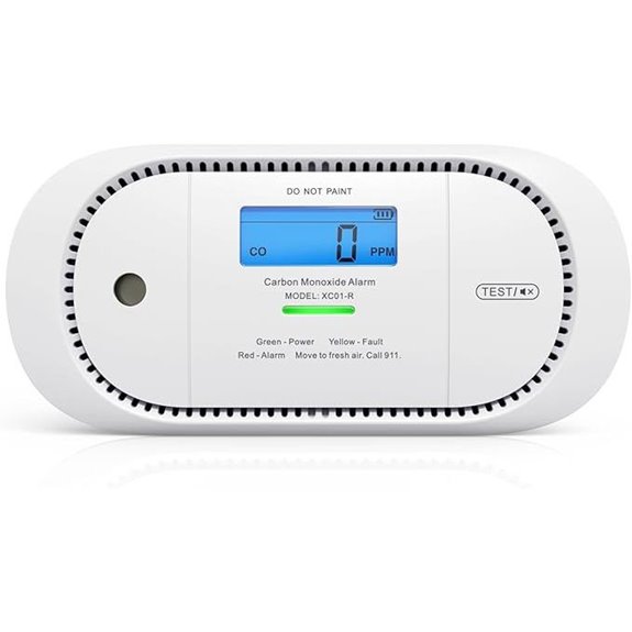 X-Sense CO Detector with LCD & Replaceable Battery