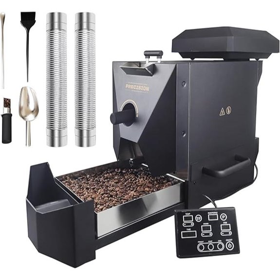 Automatic Coffee Roaster with Smoke Filter and Chaff Collector