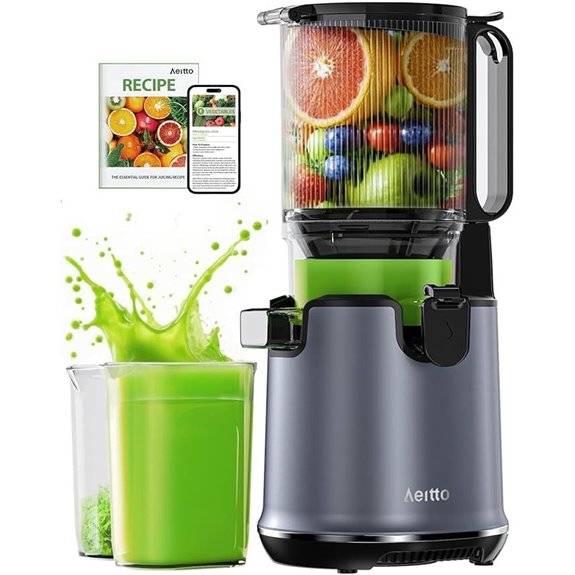 Aeitto Cold Press Juicer with Large Feed Chute