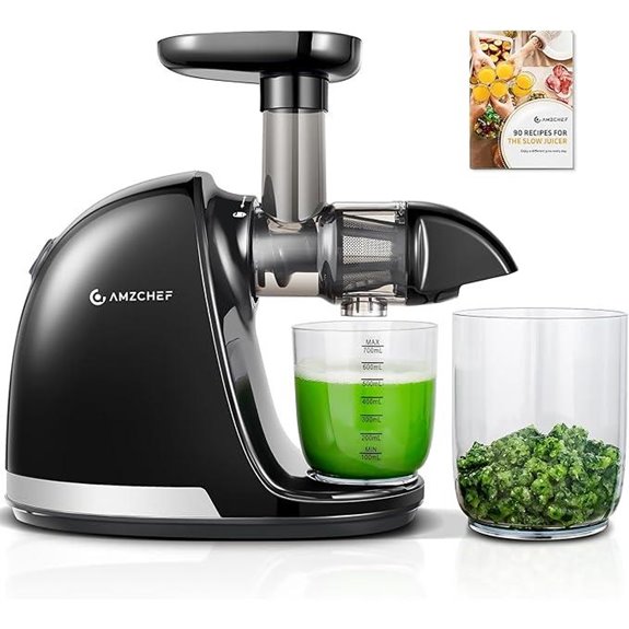 AMZCHEF Cold Press Juicer with Reverse Function