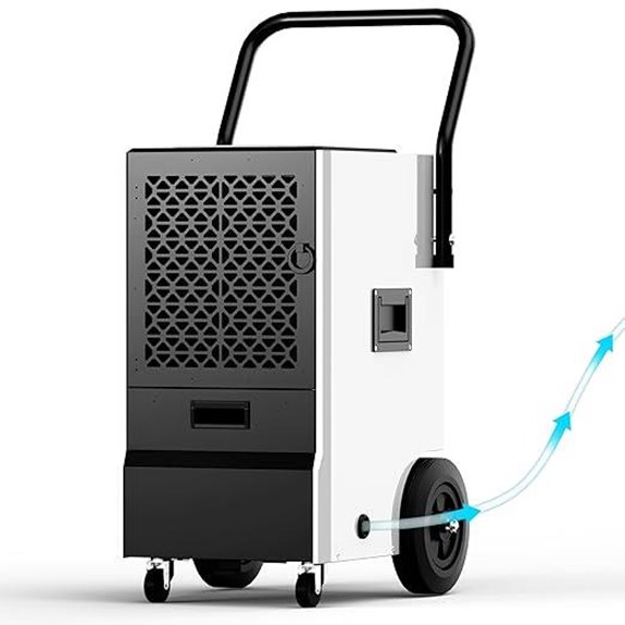 EUHOMY 160 Pints Commercial Dehumidifier with Drain