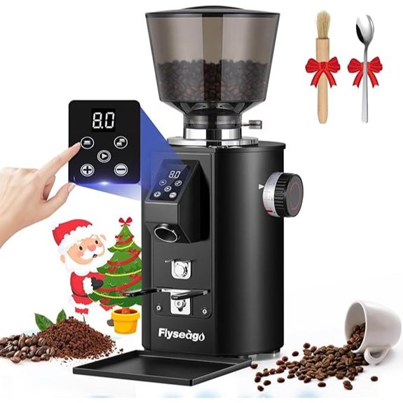 Commercial Coffee Grinder with Flat Burrs