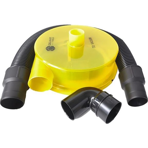 Low Profile Dust Separator with 90° Adapter