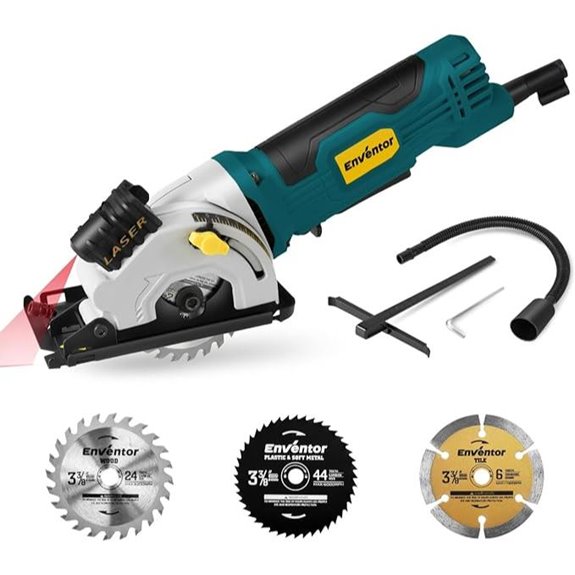 Enventor Mini Circular Saw with Laser Guide
