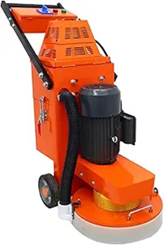 INTBUYING Concrete Floor Grinder with Dust Collector