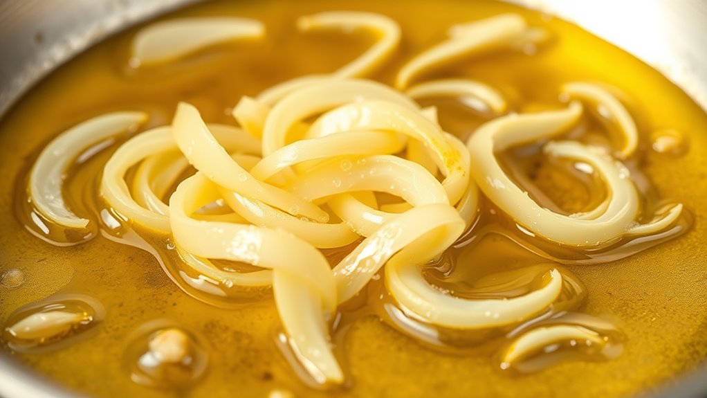 cook garlic gently low