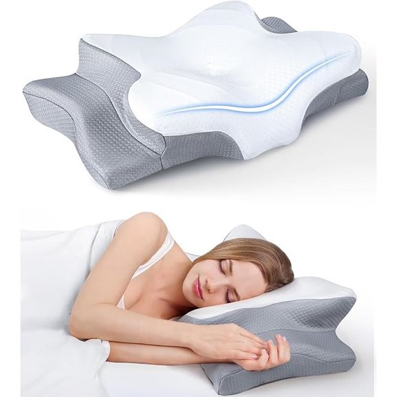 Cooling Cervical Memory Foam Neck Pillow