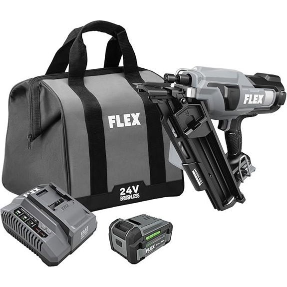 FLEX 24V Brushless Framing Nailer Kit with Battery