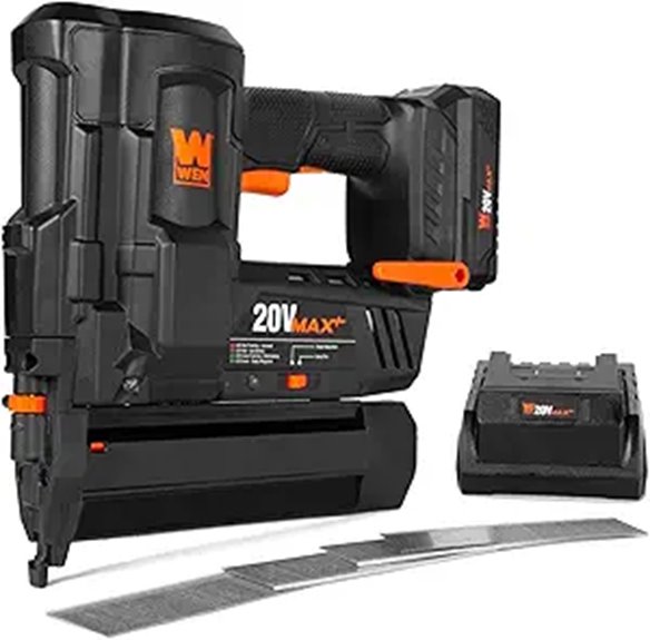 WEN 20V Max Cordless Brad Nailer with Battery