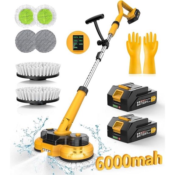 Qimedo 6000mAh Cordless Electric Spin Mop