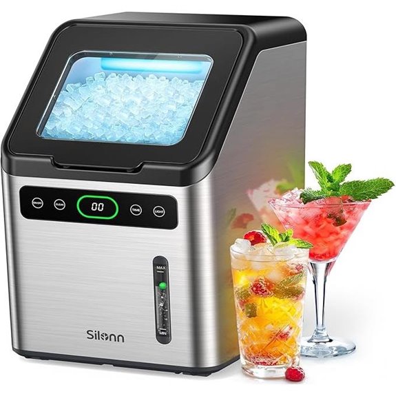 Silonn Countertop Nugget Ice Maker with Self-Cleaning