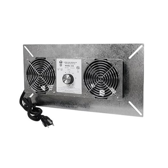 Tjernlund V2D Underaire Crawlspace Ventilator Fan Moisture Reducing 220 CFM