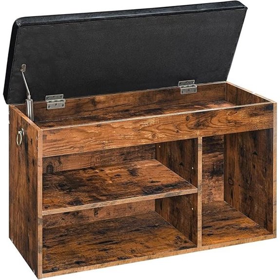 HOOBRO Shoe Storage Bench with Cushion and Storage