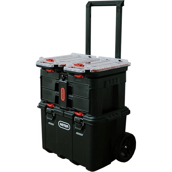 Keter Stack-n-Roll 2.0 Modular Tool Organizer System