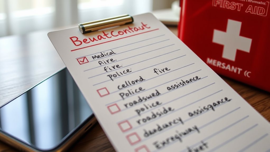 customized emergency contact lists