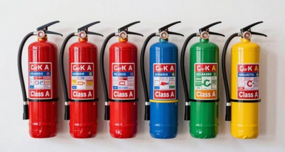 different fire extinguisher classes
