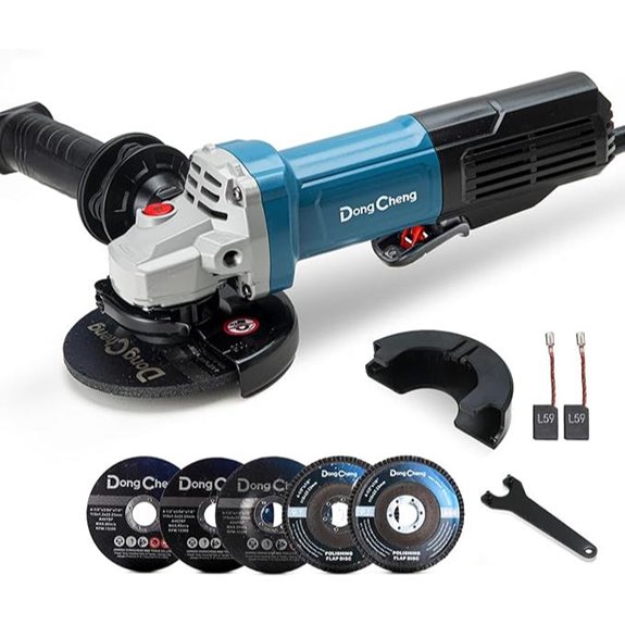 DongCheng 9.2A Angle Grinder with Paddle Switch