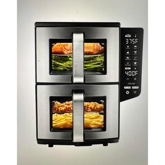 Gourmia Double Decker Air Fryer with 11QT Capacity