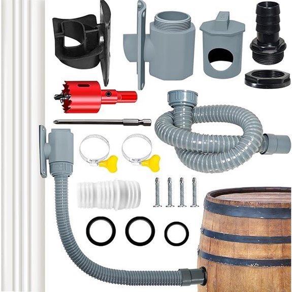 Rainwater Collection Diverter Kit for Downspouts