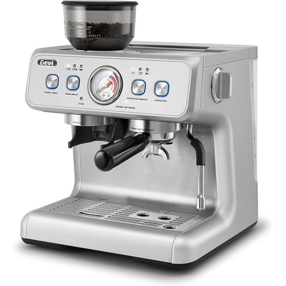 Gevi Dual Boiler Espresso Machine with Grinder