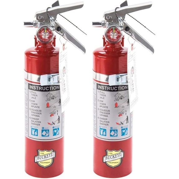 2 Pack Buckeye ABC Dry Chemical Fire Extinguishers