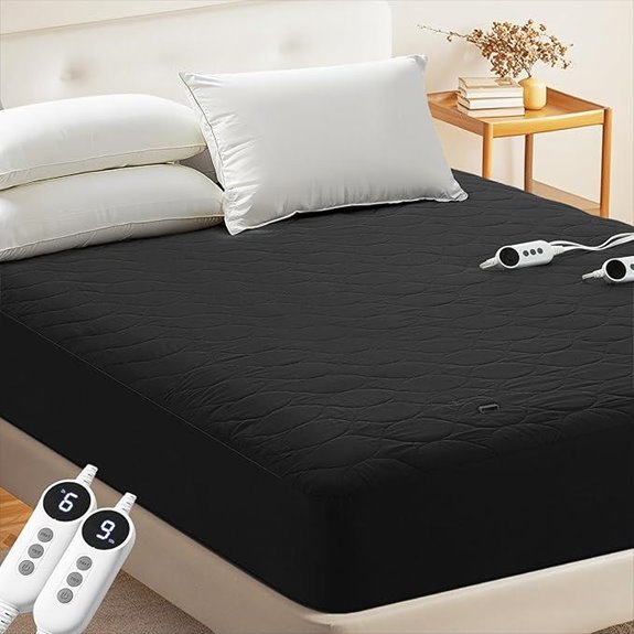 MASVIS King Size Heated Mattress Pad with Dual Control