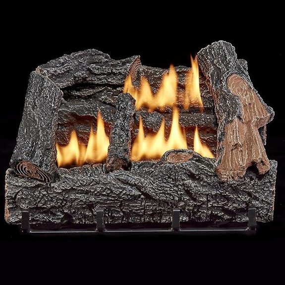 HearthSense Dual Fuel Ventless Fireplace Logs Set