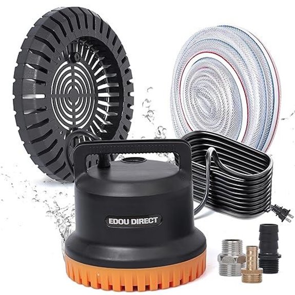 EDOU Pool Pump with Dual Usage and Accessories