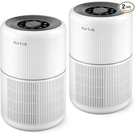 2 Pack Air Purifiers with HEPA Filters for Home