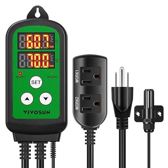 VIVOSUN Humidity Controller with Dual LED Displays