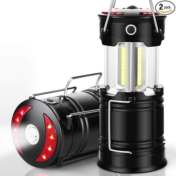 2 Pack Rechargeable Camping Lanterns with Magnet Base
