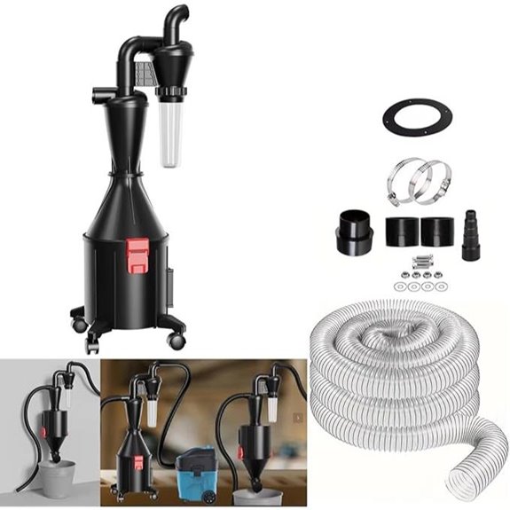 2-in-1 Dust Cyclone Separator Vacuum Cleaner Set
